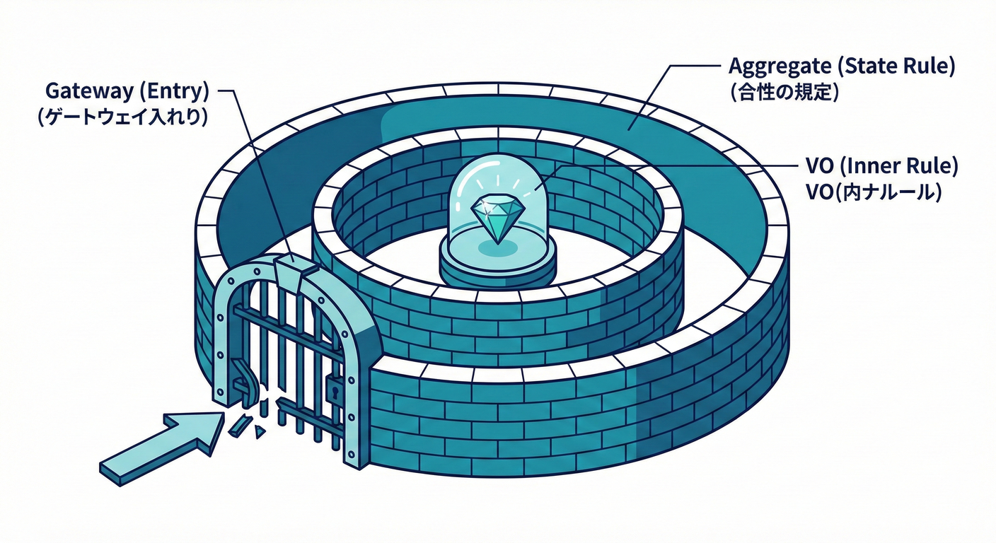 Three Defense Layers (VO, Aggregate, Gateway)