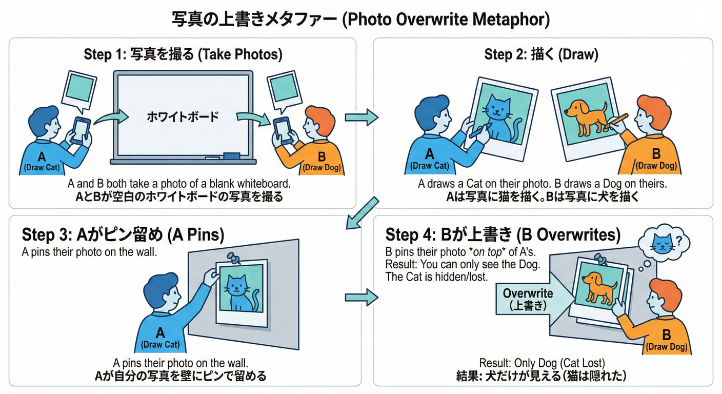 Photo Overwrite Metaphor