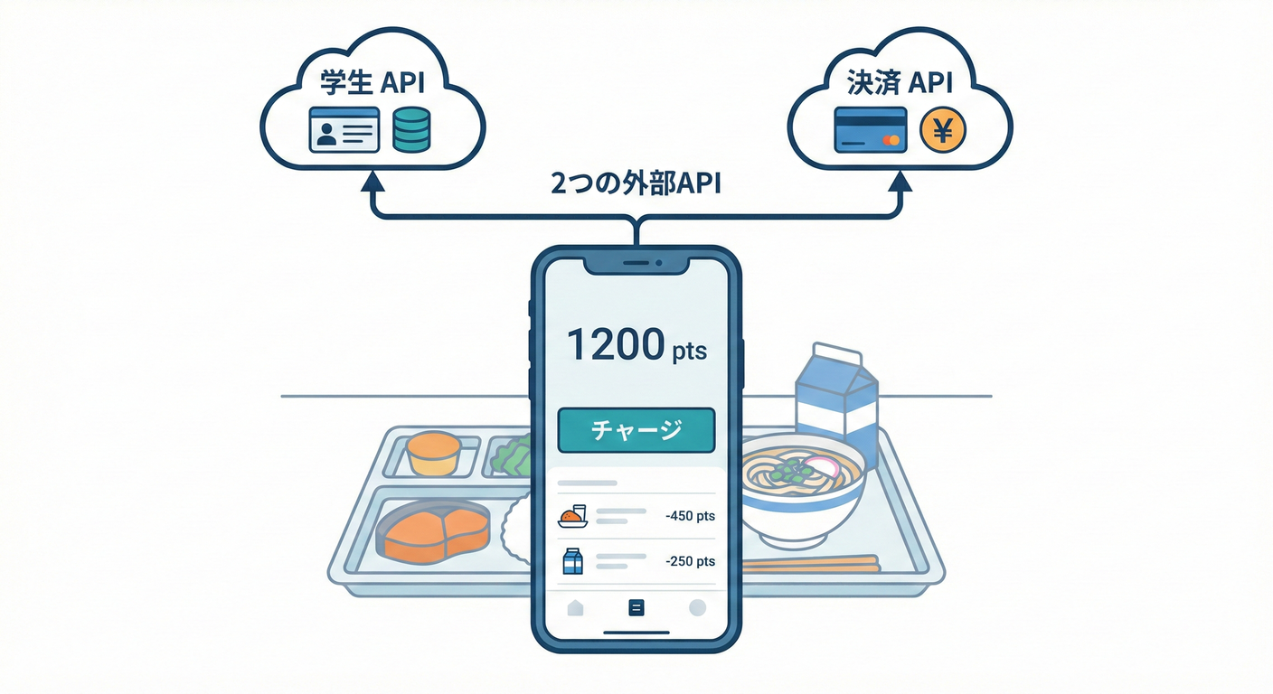 School Cafeteria Point App Concept
