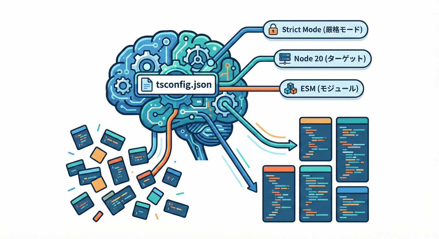 tsconfig.json as the Brain