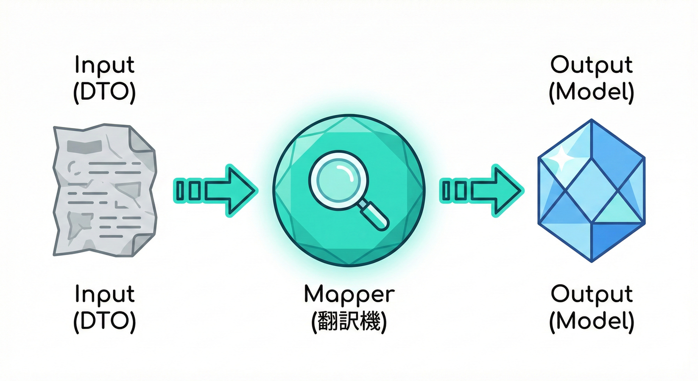 イメージ:マッピング(変換)の基本ステップ