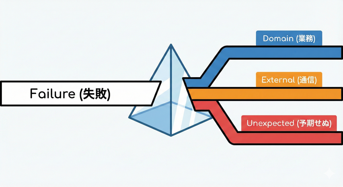 イメージ：失敗を3種類に分離する