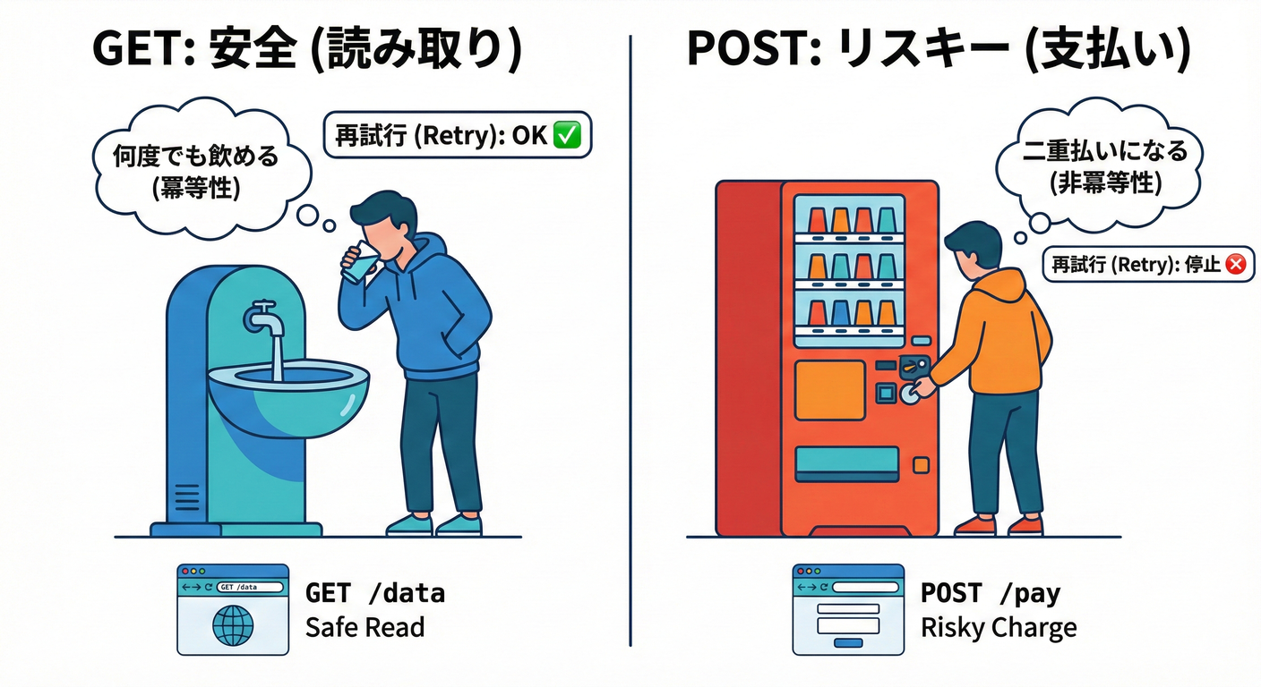 GET vs POST Safety