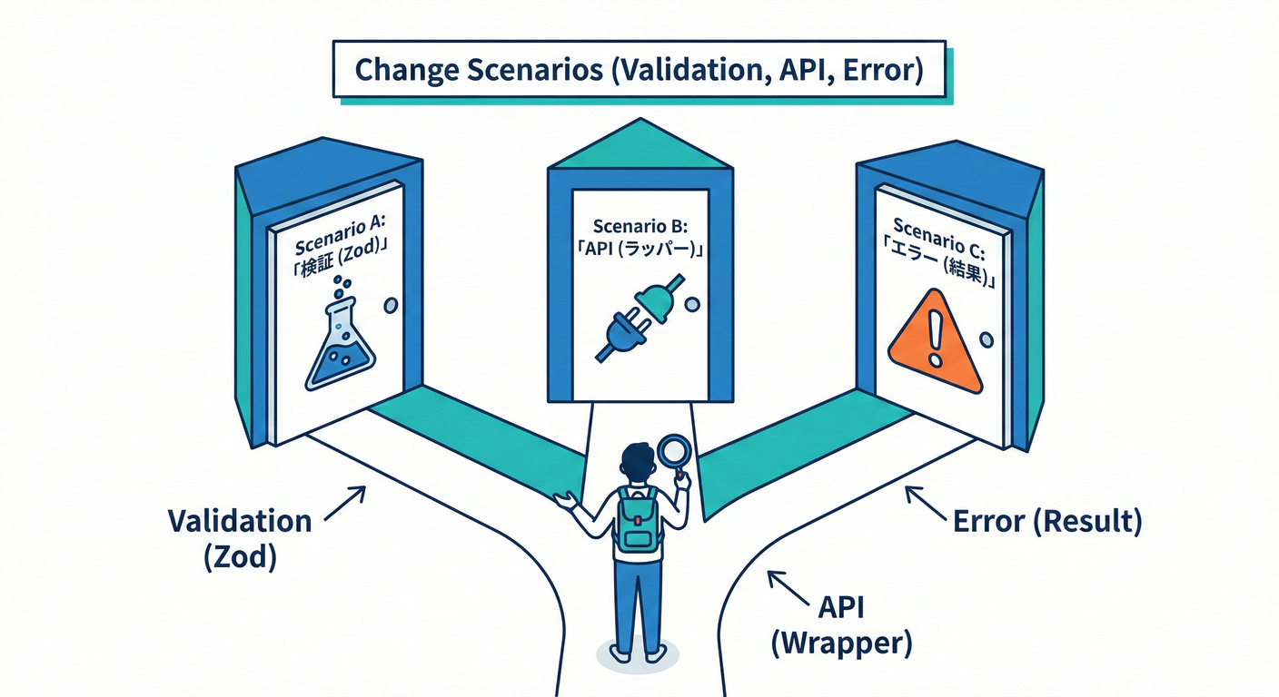 Change Scenarios (Validation, API, Error)