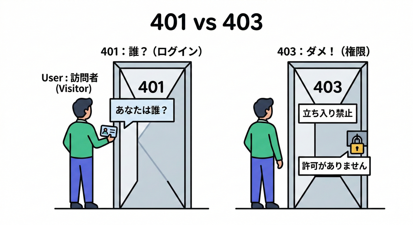 401 vs 403