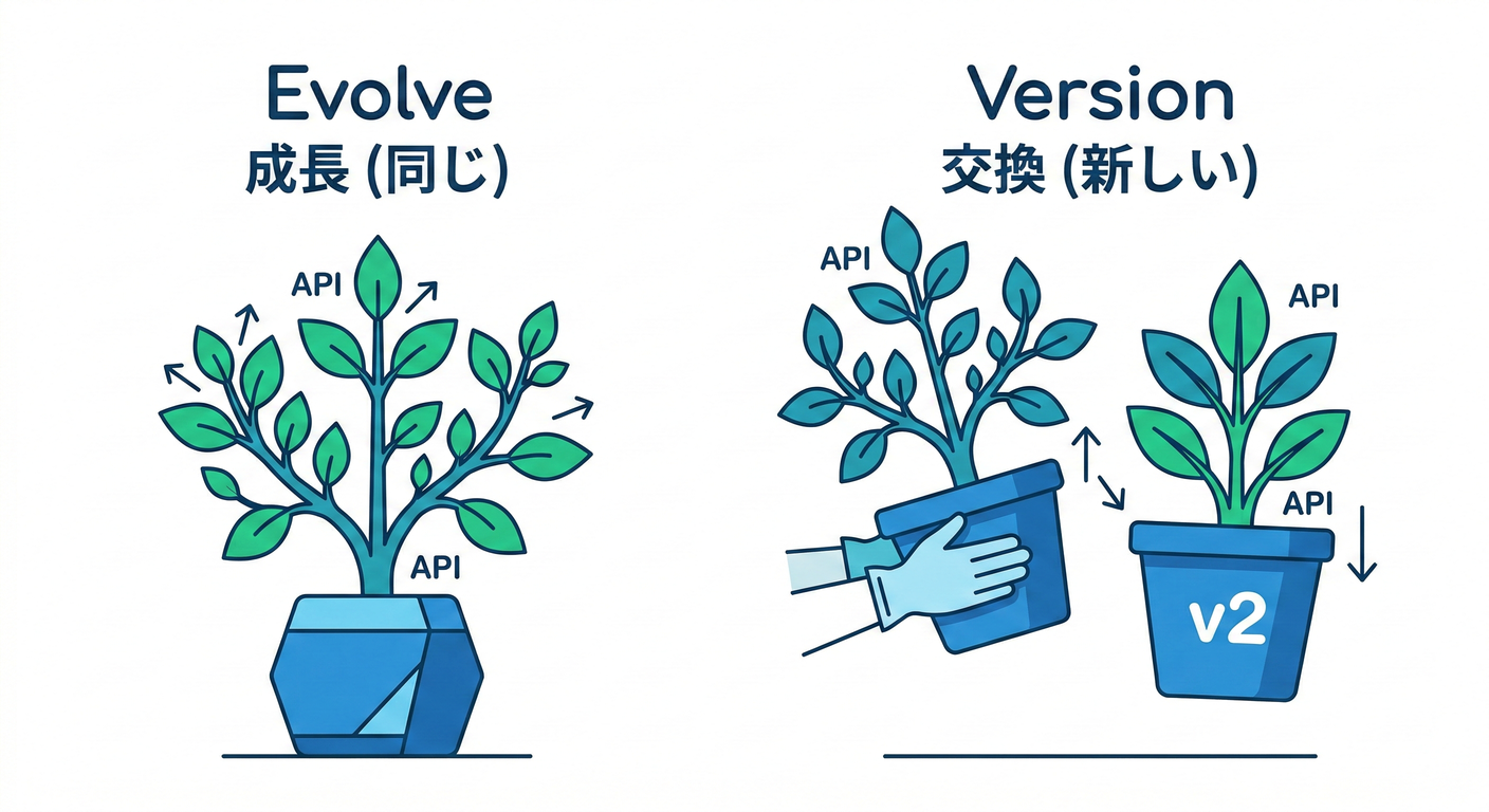 Evolve vs Version
