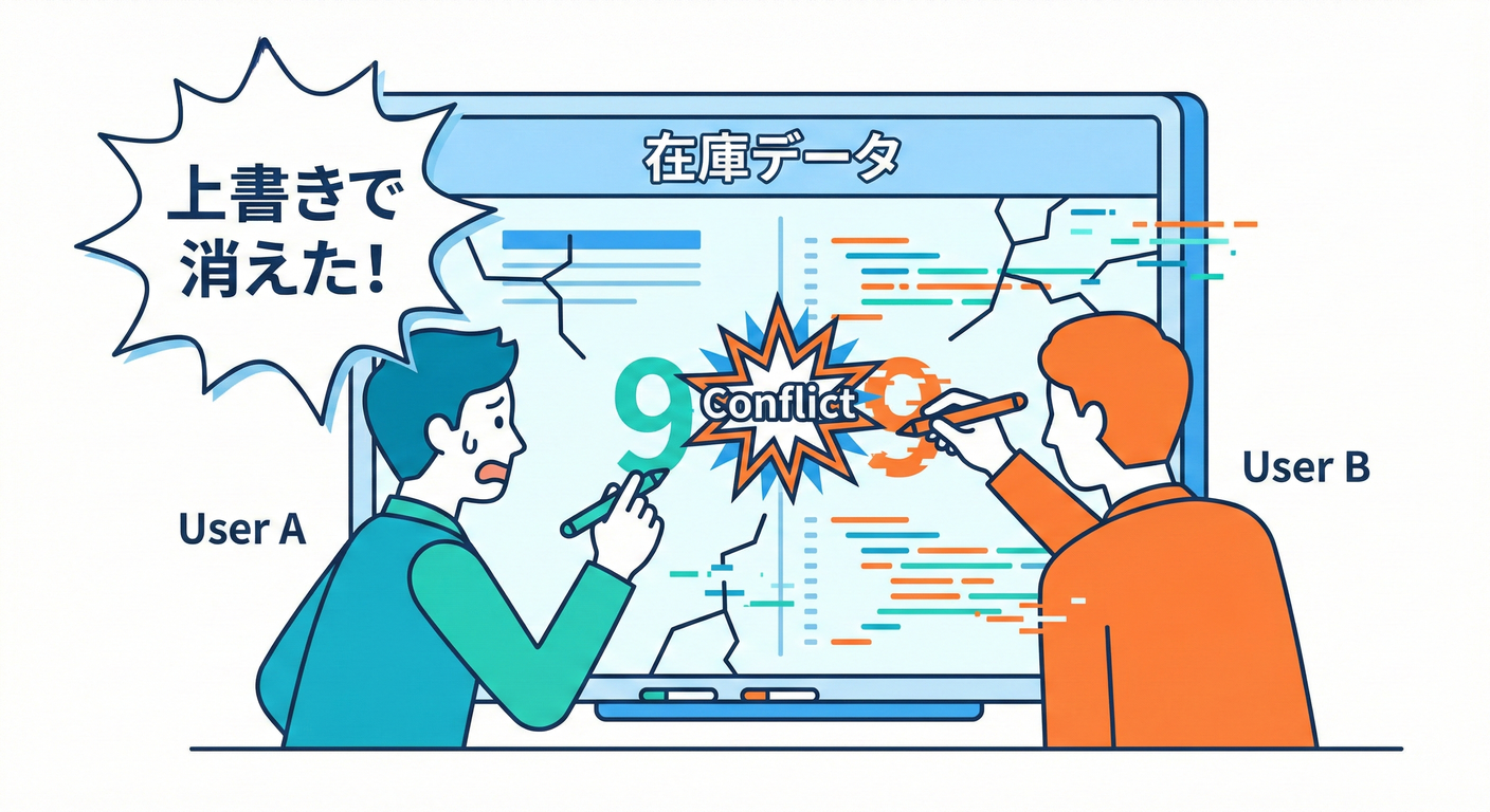 ロストアップデート(上書きによる消失)