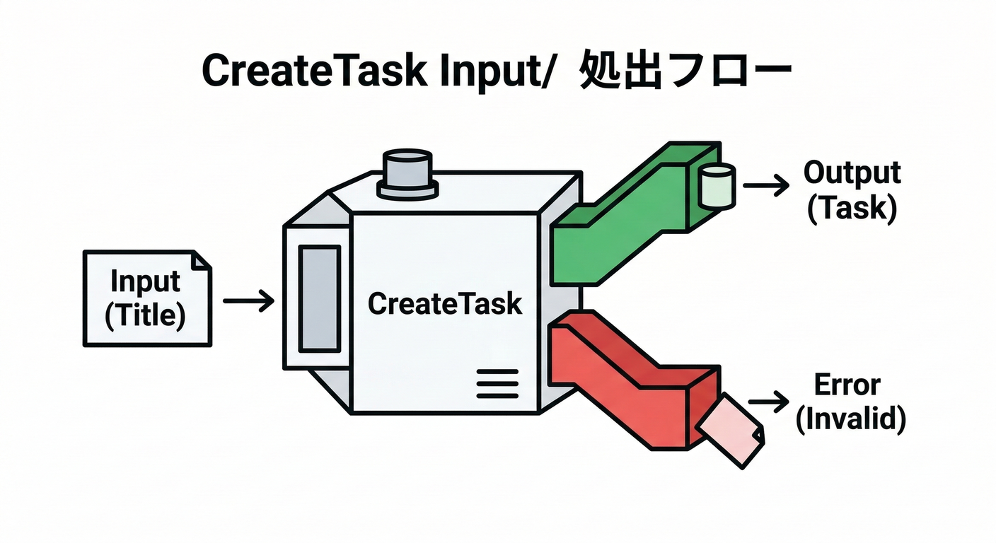 CreateTask Input/Output Flow