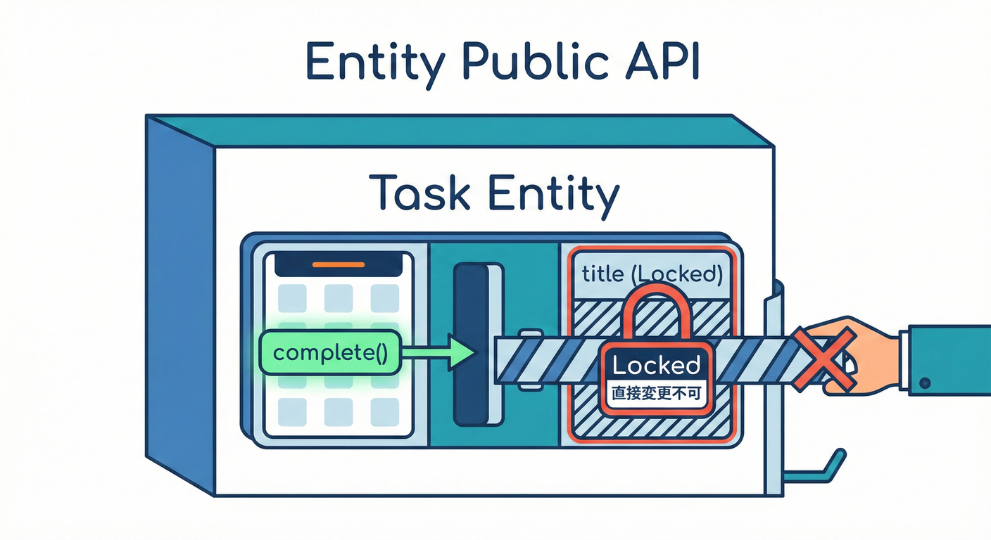 Entityの公開API設計図