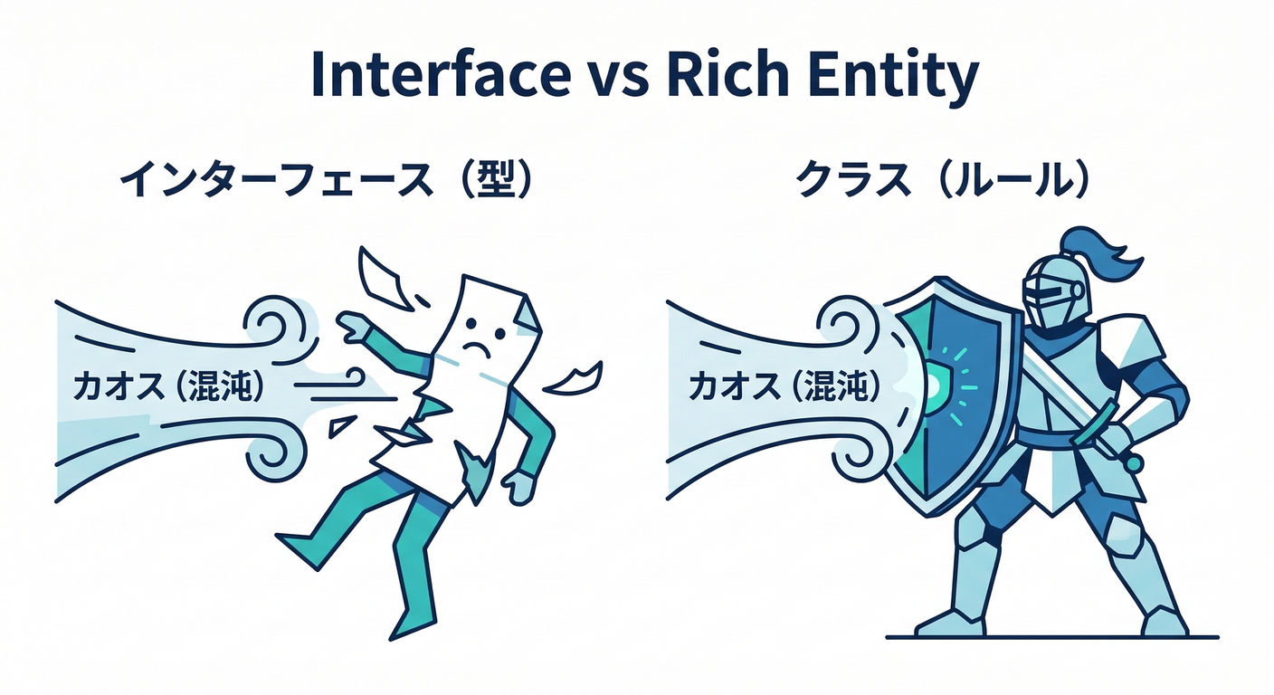 Interface vs Rich Entity