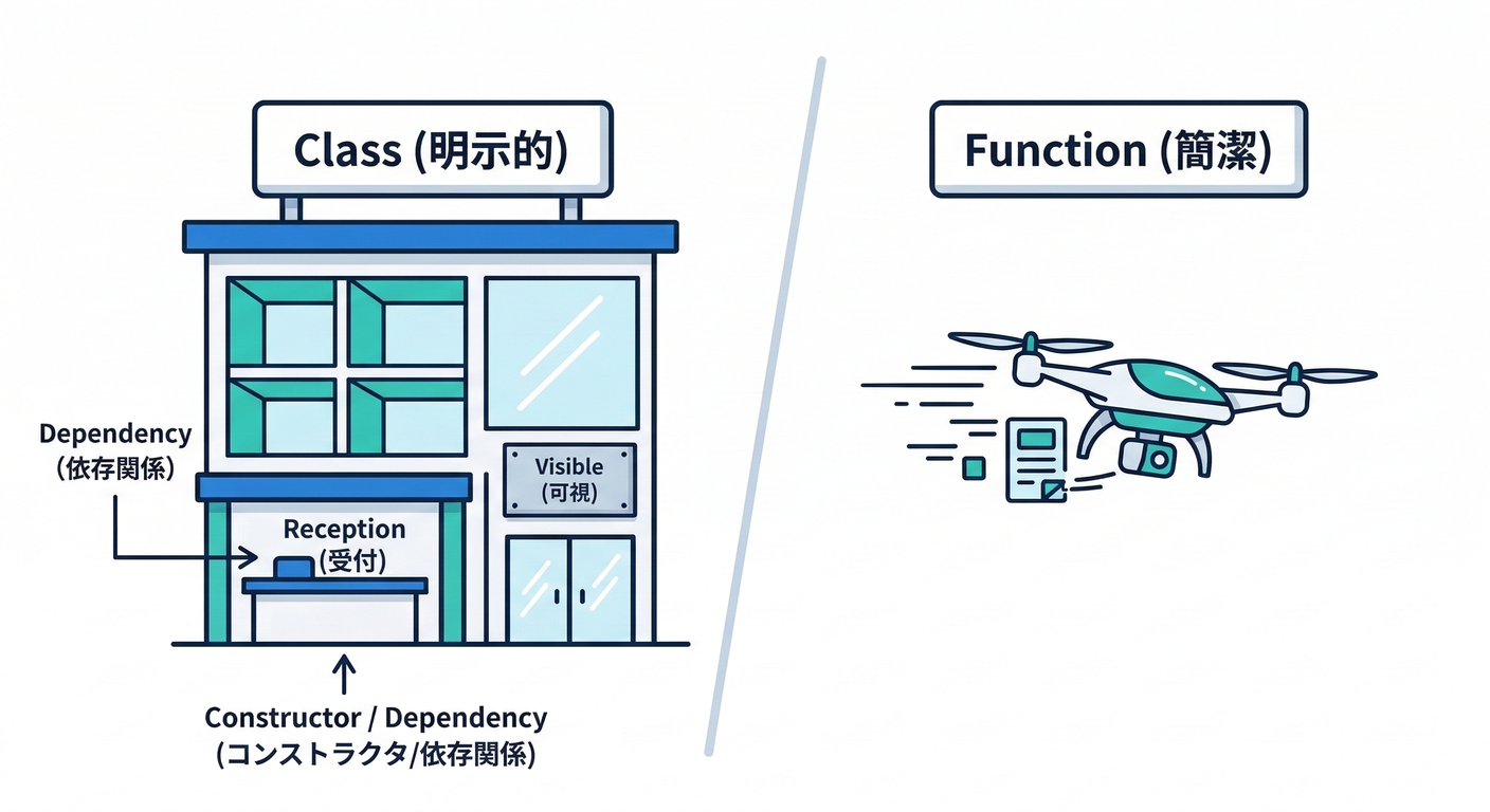 Class vs Function Interactor