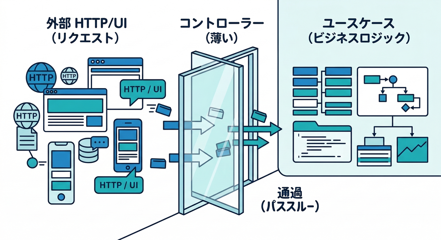 Thin Controller Door