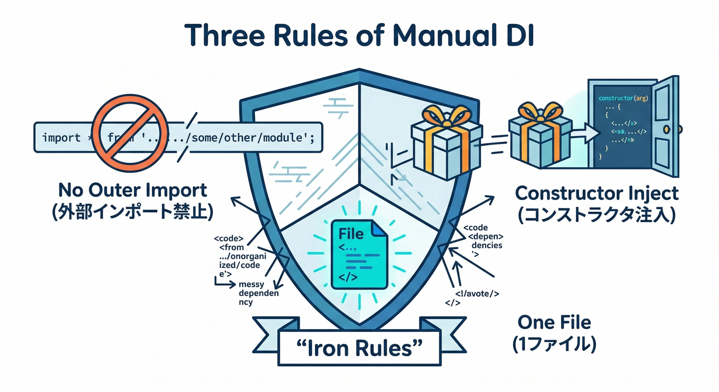 Three Rules of Manual DI