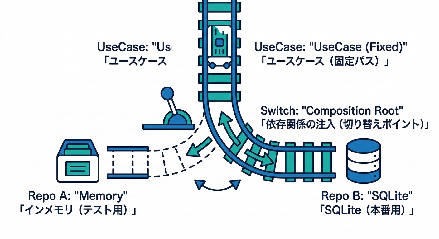 Composition Root Swap Point