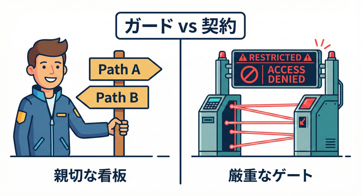 ガード vs 契約