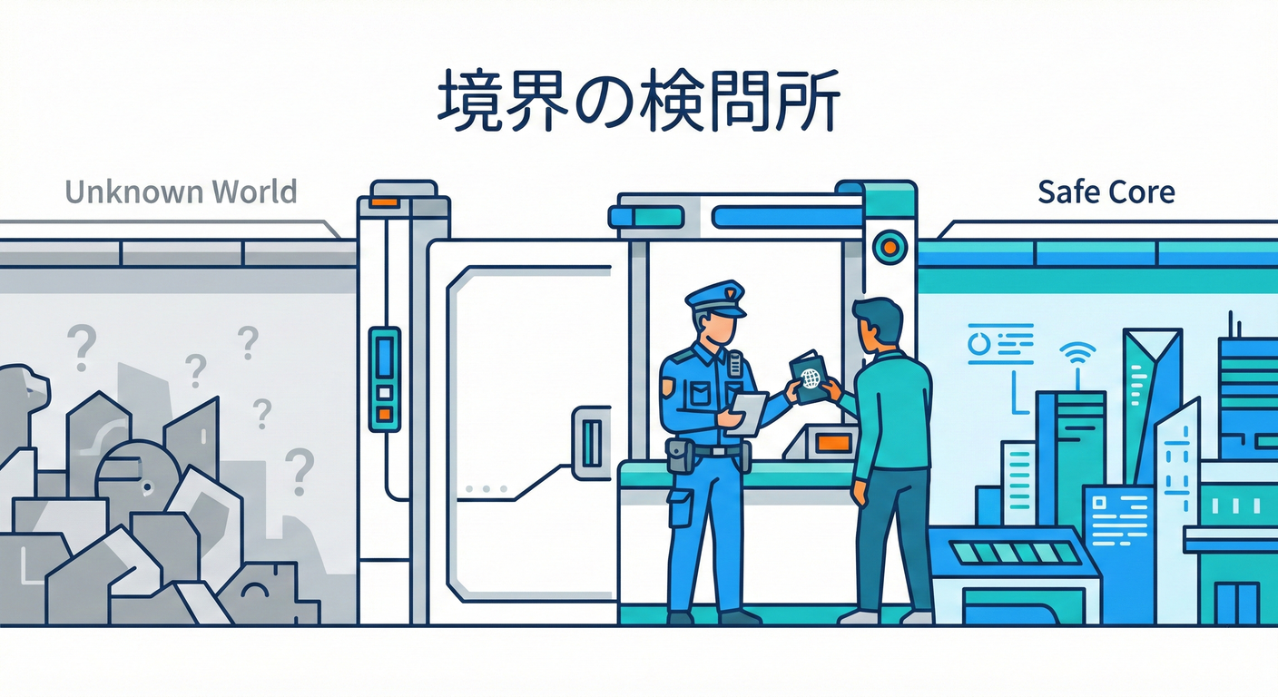 境界の検問所