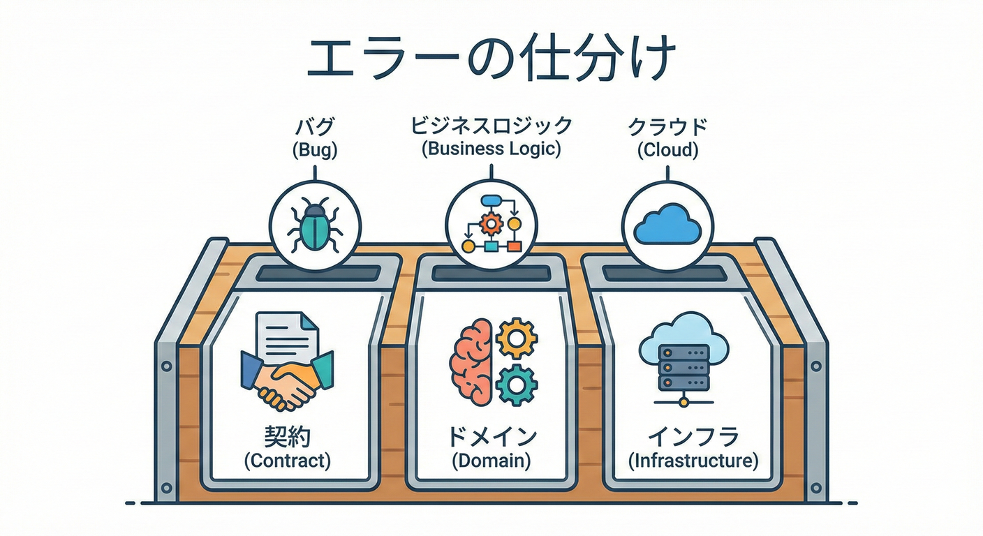 エラーの仕分け