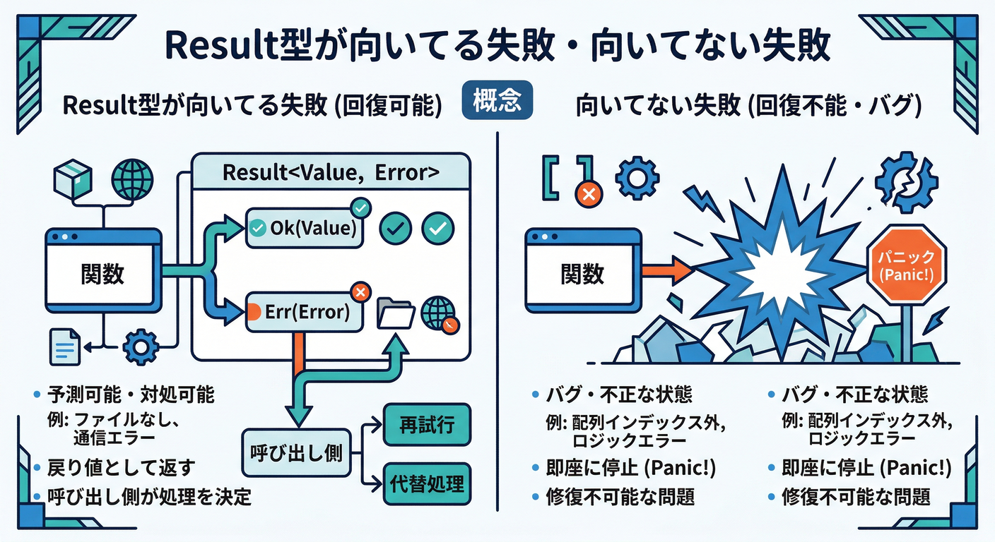✅ Result型が向いてる失敗・向いてない失敗