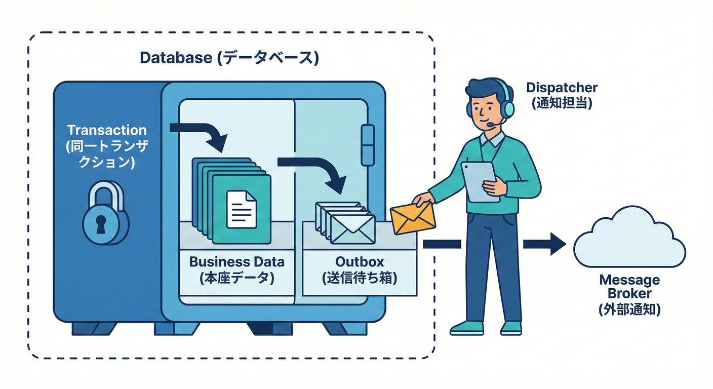 Outbox入門：更新と通知のズレ対策
