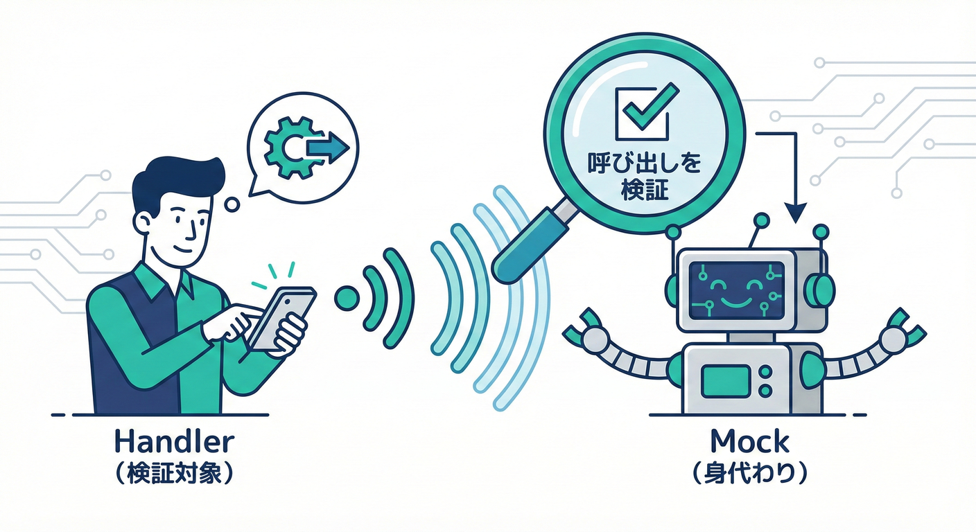 ハンドラの検証：副作用が正しく呼ばれたかをモックで確認する