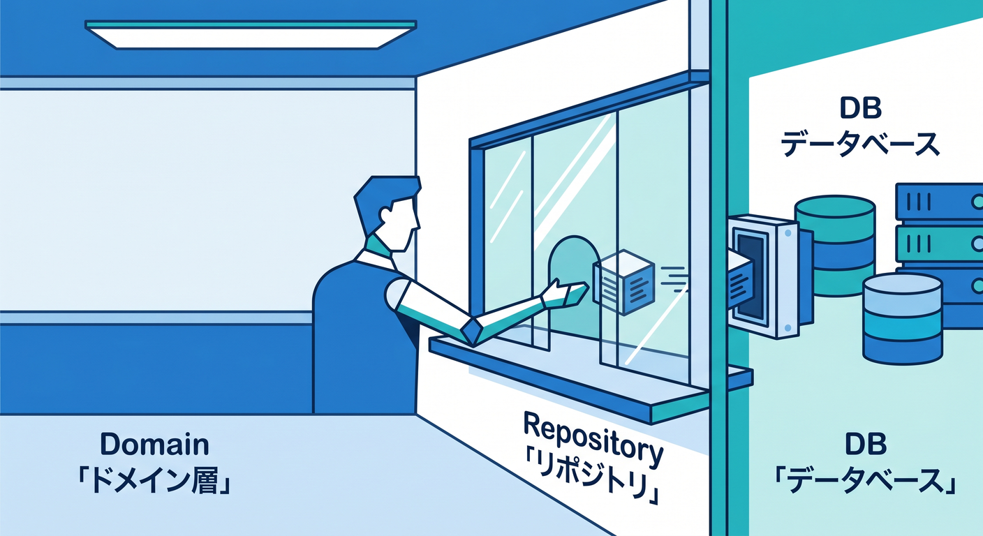 Repositoryの窓口イメージ
