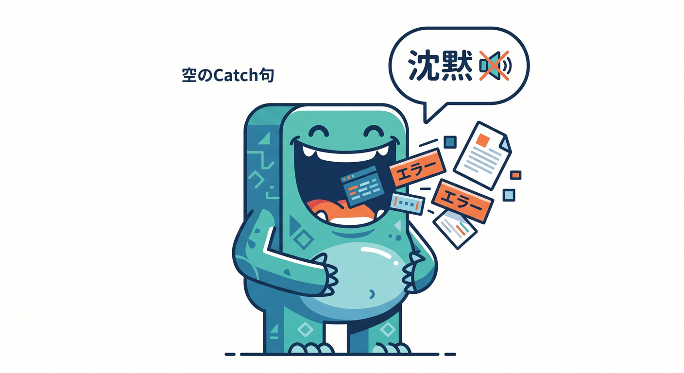 Swallowing Error Monster
