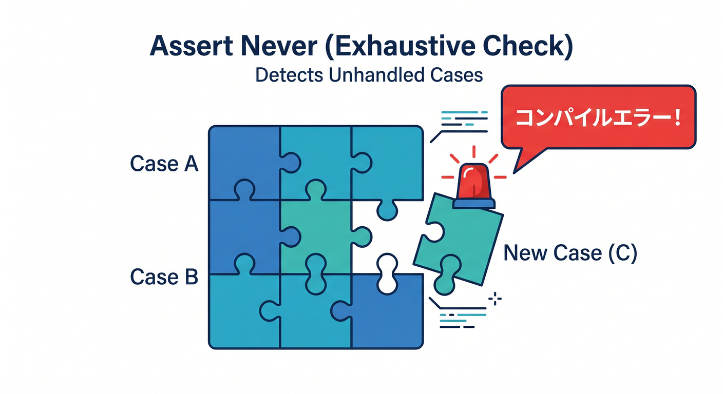 Assert Never (Exhaustive Check)