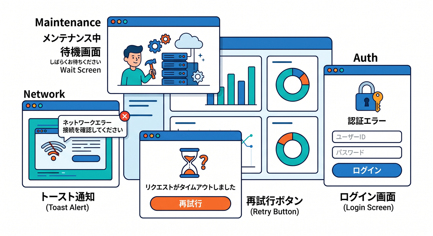 UI Reaction to Errors