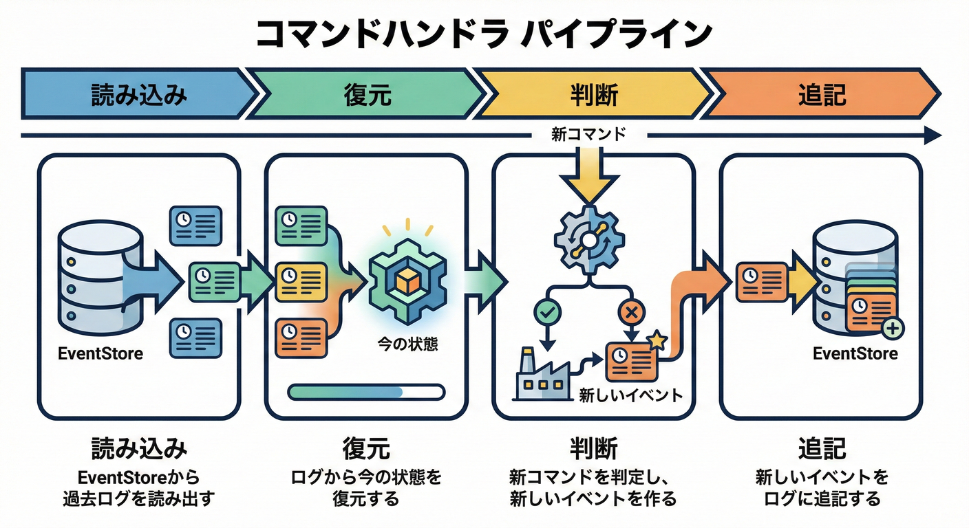 コマンドハンドラフロー