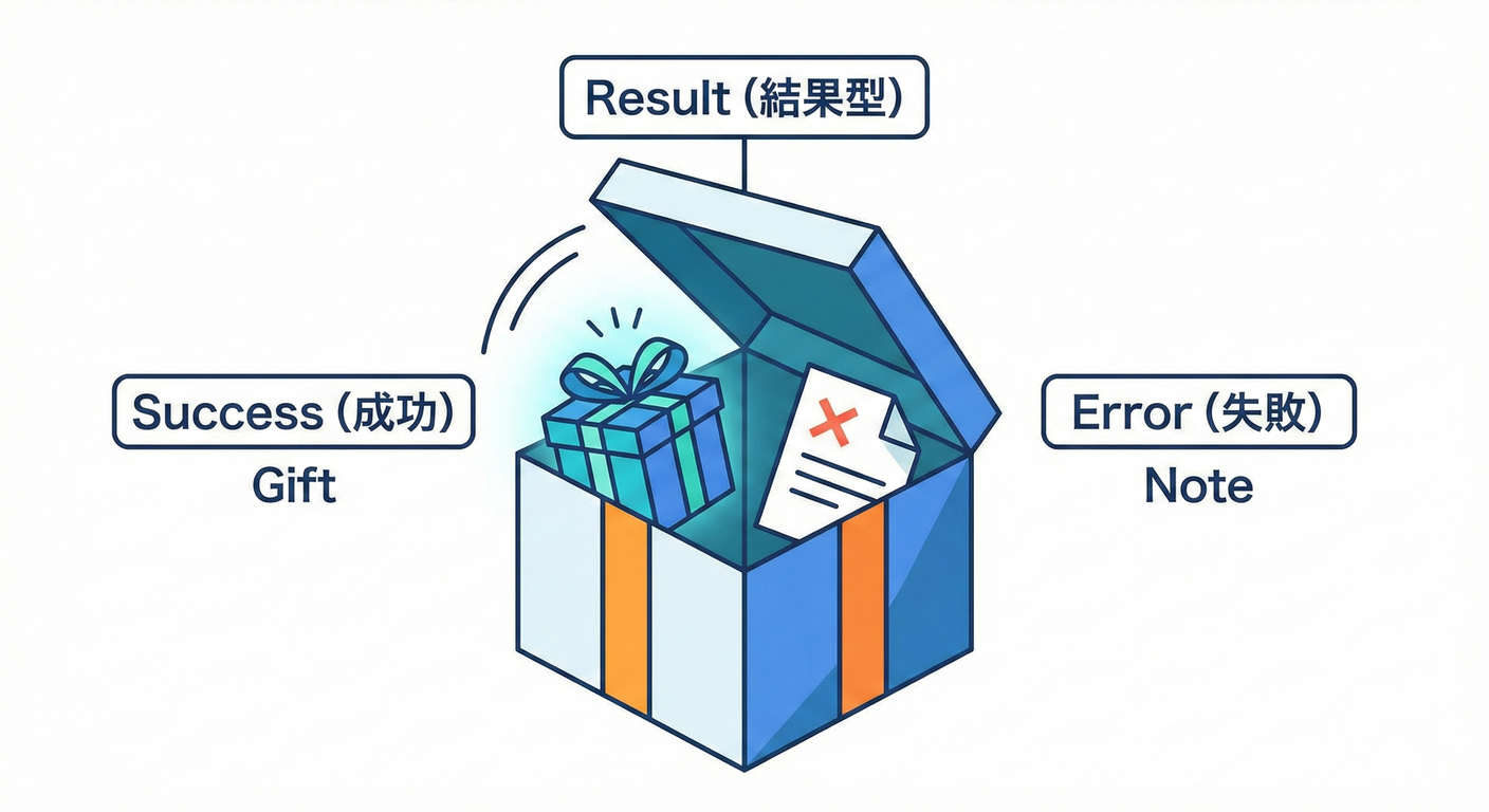 結果が入った箱(爆発せずに、成功かメモが入っている)。