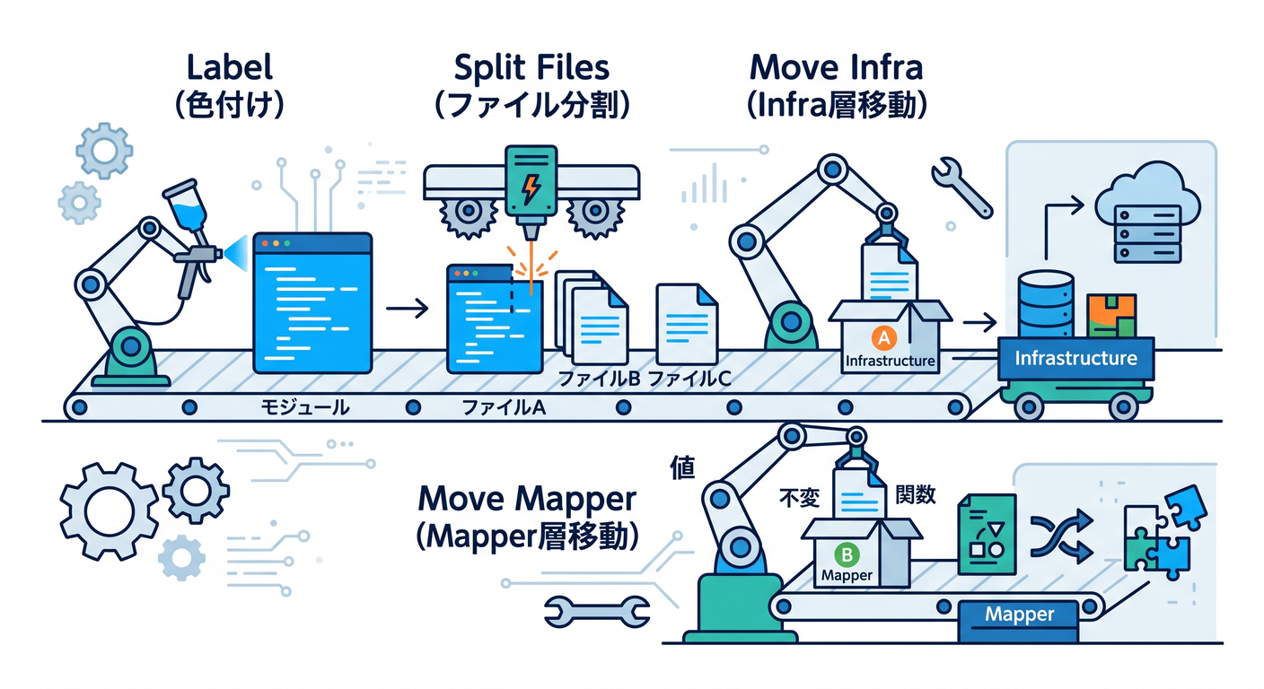 Refactoring Steps Flow