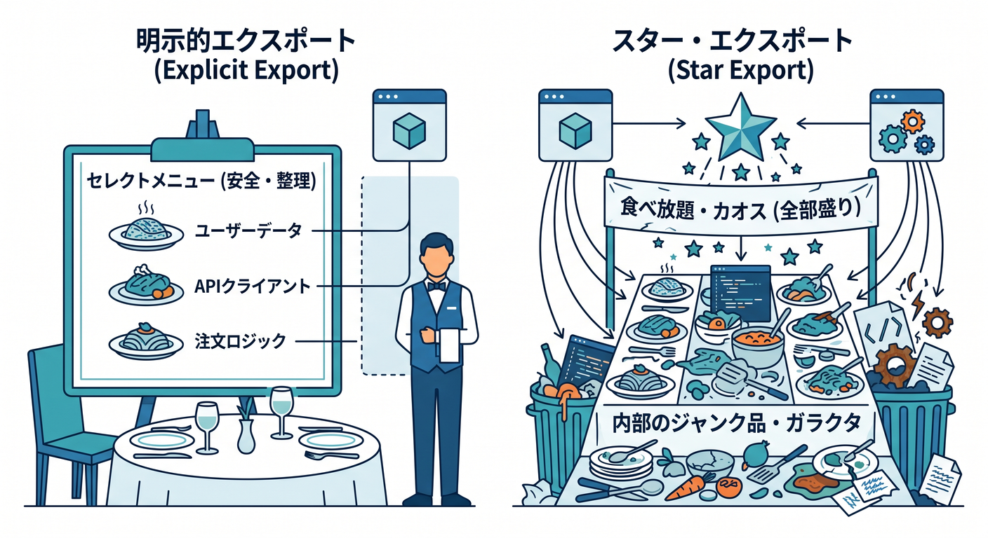 Explicit vs Star Export