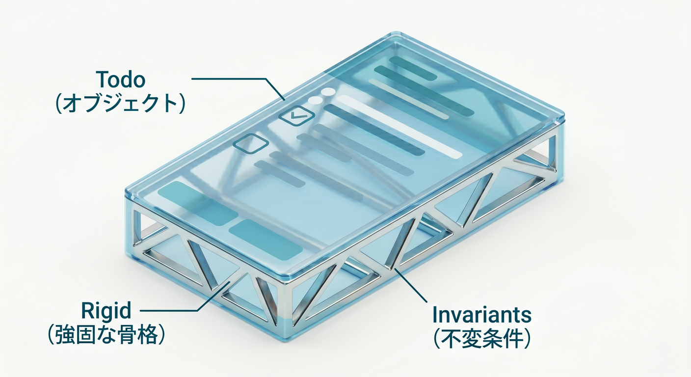 hex_ts_study_018[(./picture/hex_ts_study_018_value_objects.png)
この章はね、「どんな入口(CLI/HTTP/将来のGUI)が増えても、アプリのルールが絶対に壊れない」ようにする回だよ〜😊💖 ヘキサゴナルでいう「中心を守る🛡️」のいちばん地味で、いちばん強い武器が“不変条件”なのです✨
0. まず今日のゴール🎯✨
今日できるようになること👇😊
-
不変条件(Invariants)って何かを、自分の言葉で説明できる📣✨
-
Todoドメインの不変条件を2つ、中心(domain)で守れる🛡️
- ✅ タイトル空はNG
- ✅ 完了の二重適用はNG(もう完了してるのにまた完了…はダメ🙅♀️)
-
入口が増えてもルールが崩れない理由がわかる🔌🧩
1. 不変条件(Invariants)ってなに?🧷
![hex_ts_study_018_invariant_skeleton