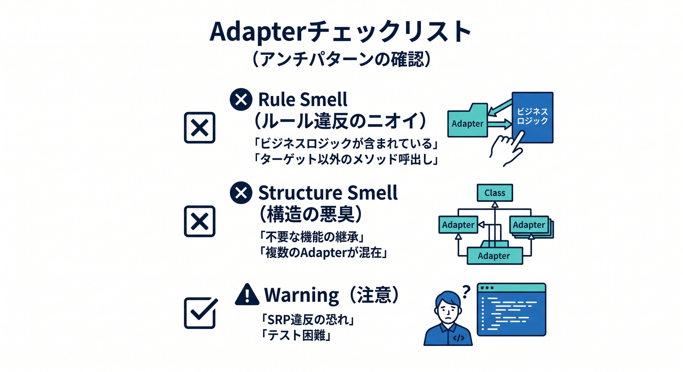 Adapter Check Checklist