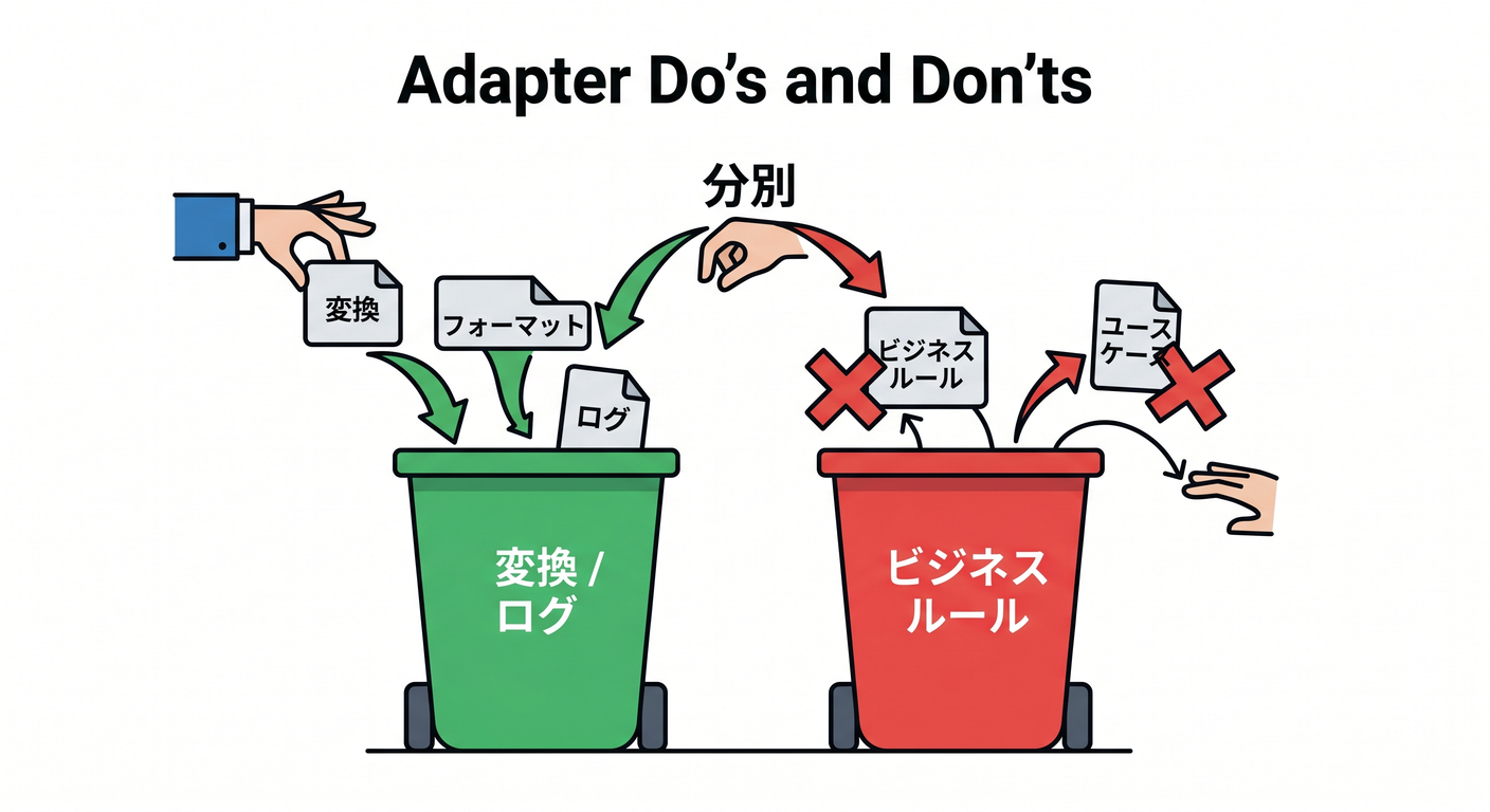 Adapter Do's and Don'ts