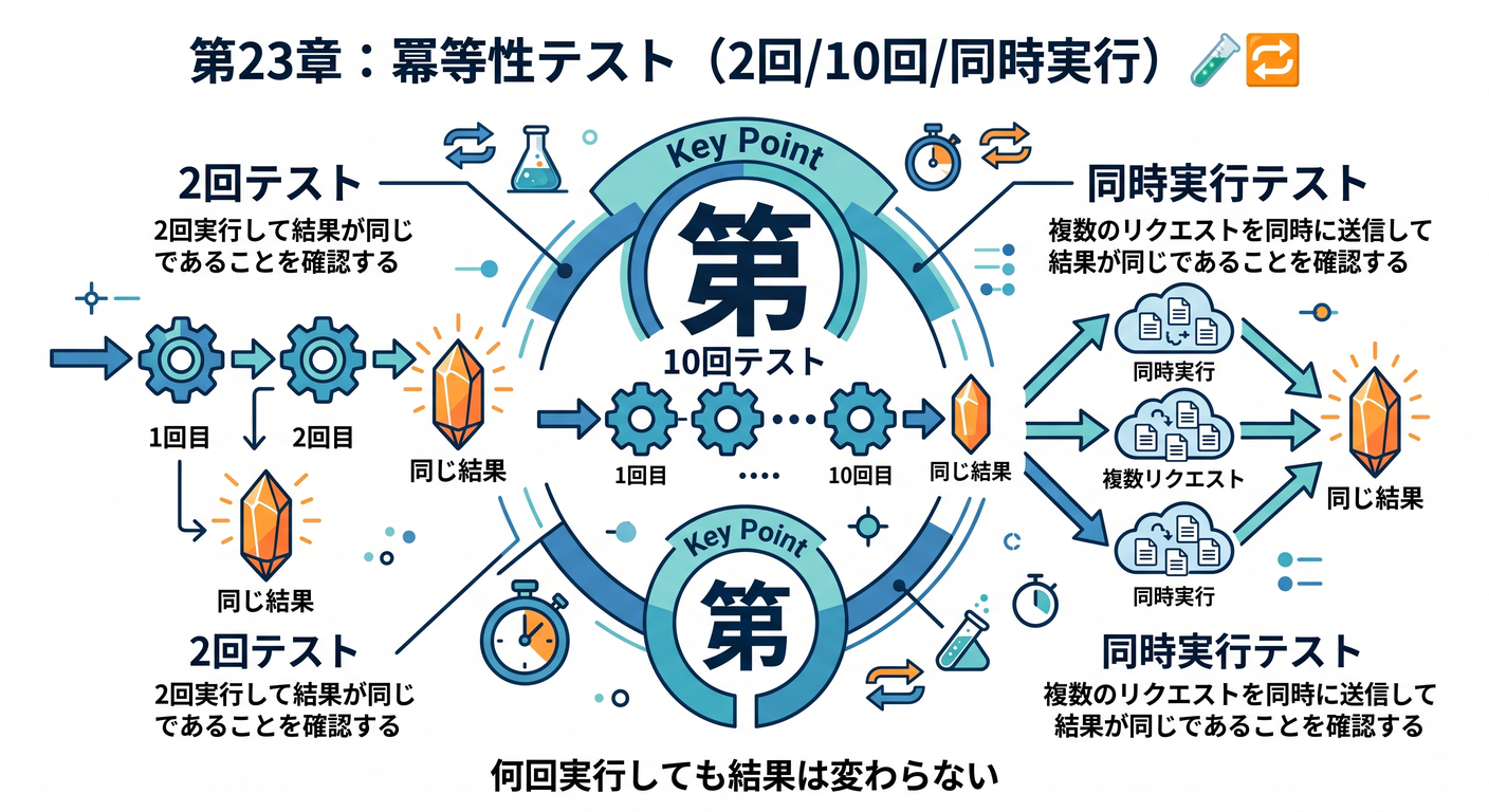 第23章冪等性テスト2回10回同時実行