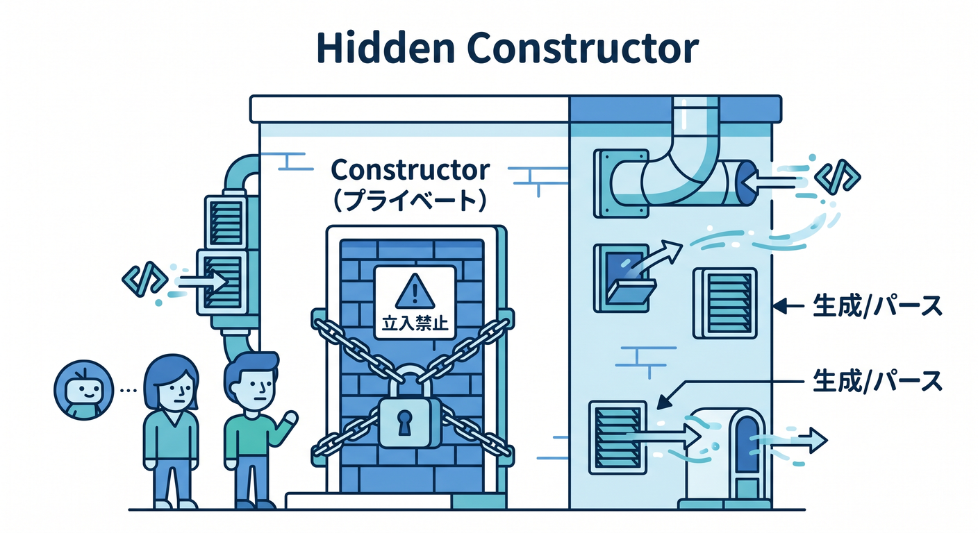 Hidden Constructor