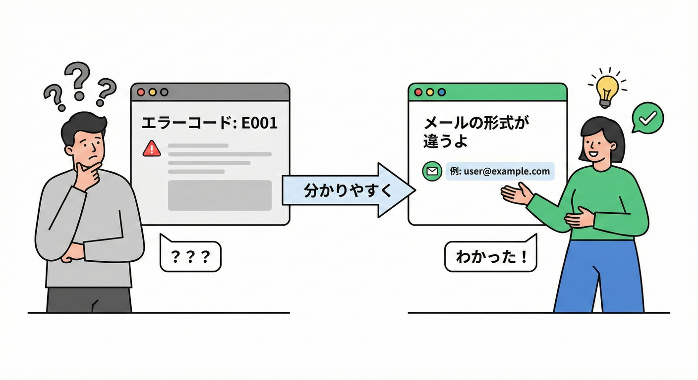第22章　エラー設計①：分かりやすいメッセージにする🫶🧯