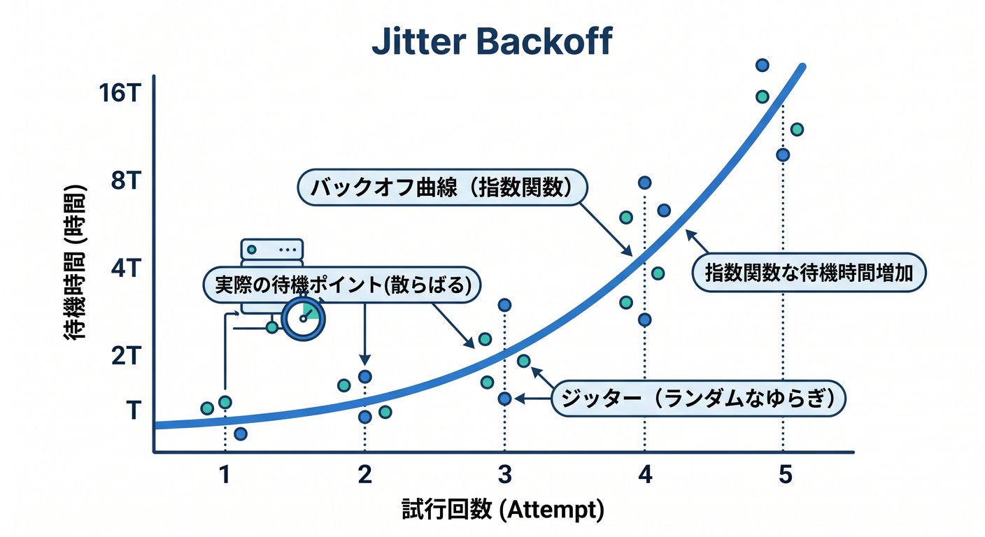 Jitter Backoff Visual