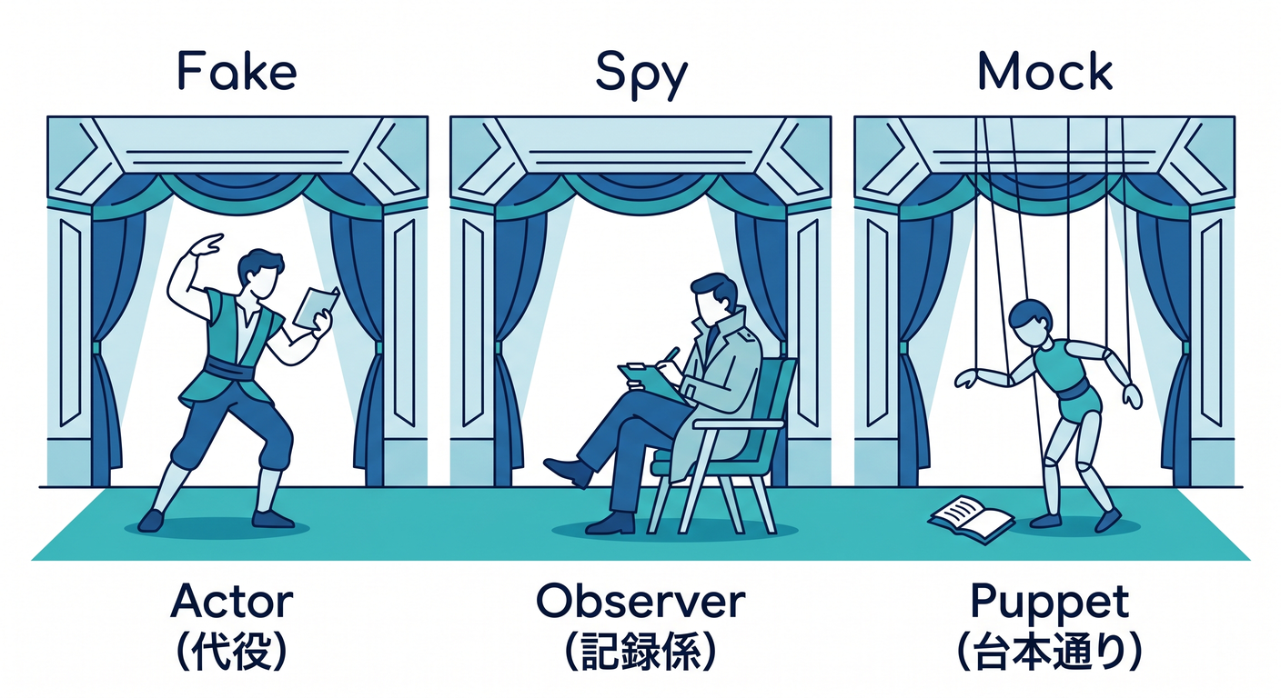 Mock vs Spy vs Fake