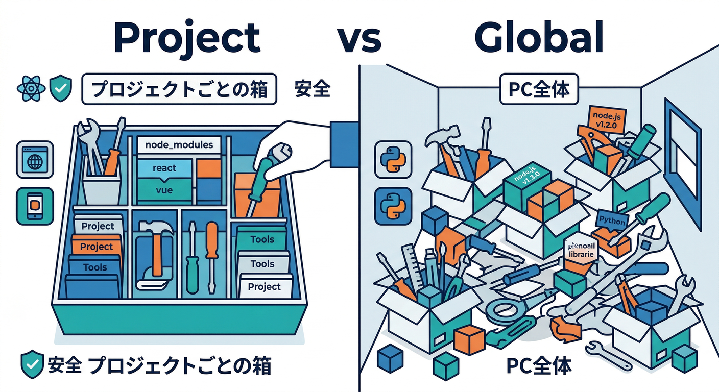 Project vs Global Install
