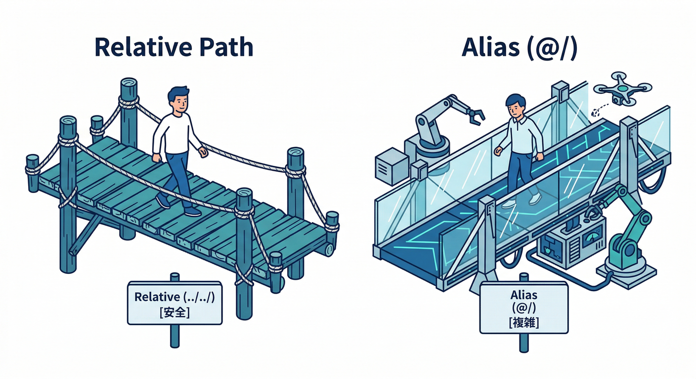 Relative vs Alias