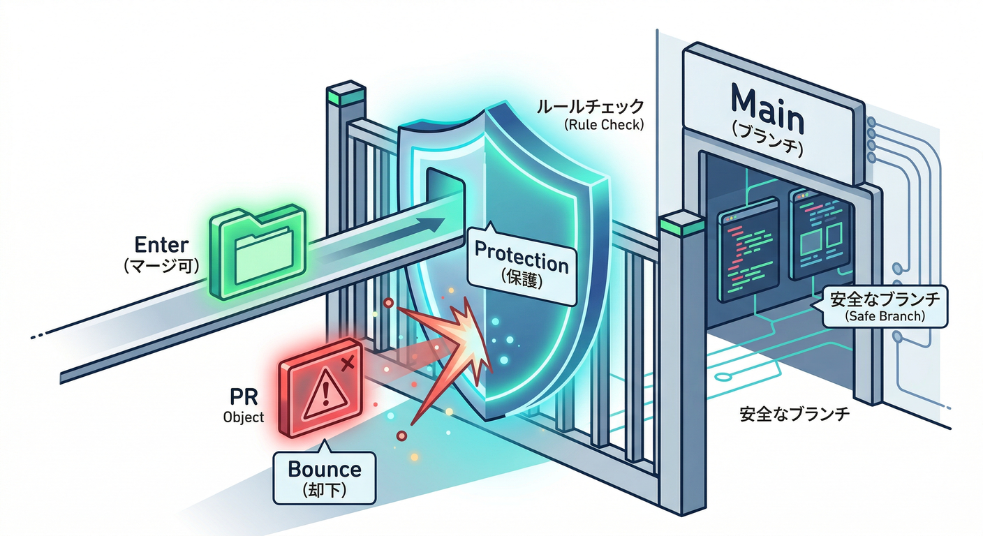 ブランチ保護シールド (Branch Protection Shield)