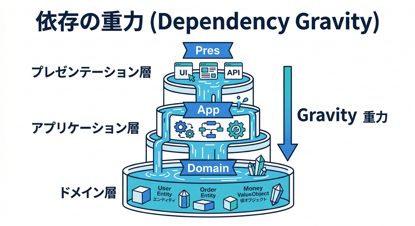 依存の重力 (Dependency Gravity)
