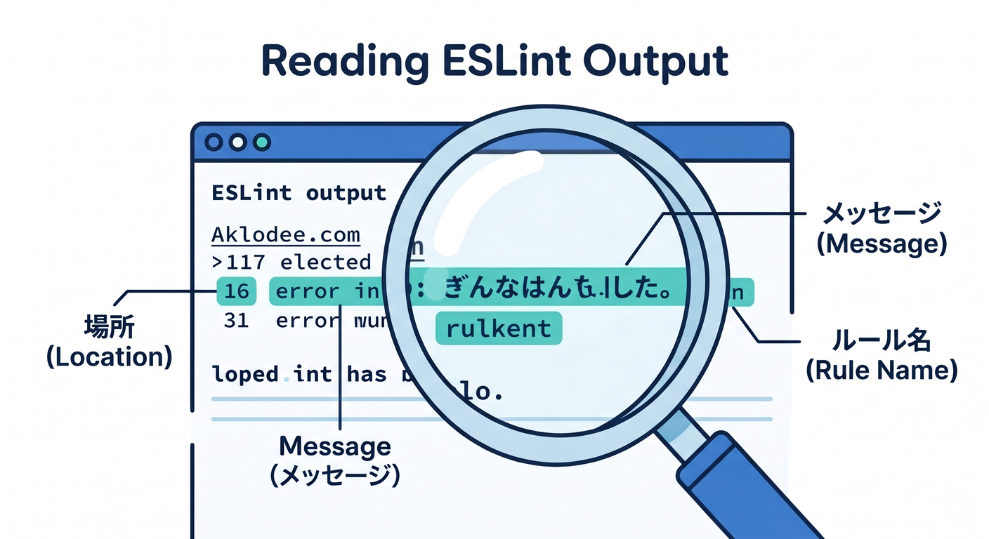 Reading ESLint Output
