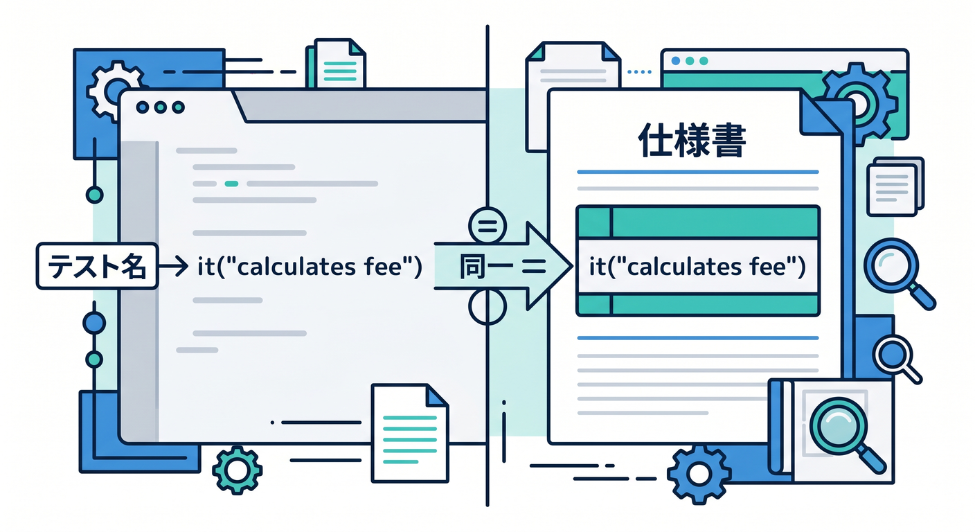 Test Name as Spec