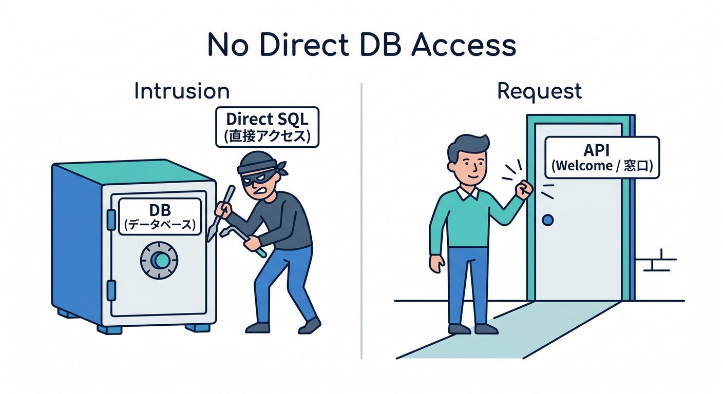 No Direct DB Access