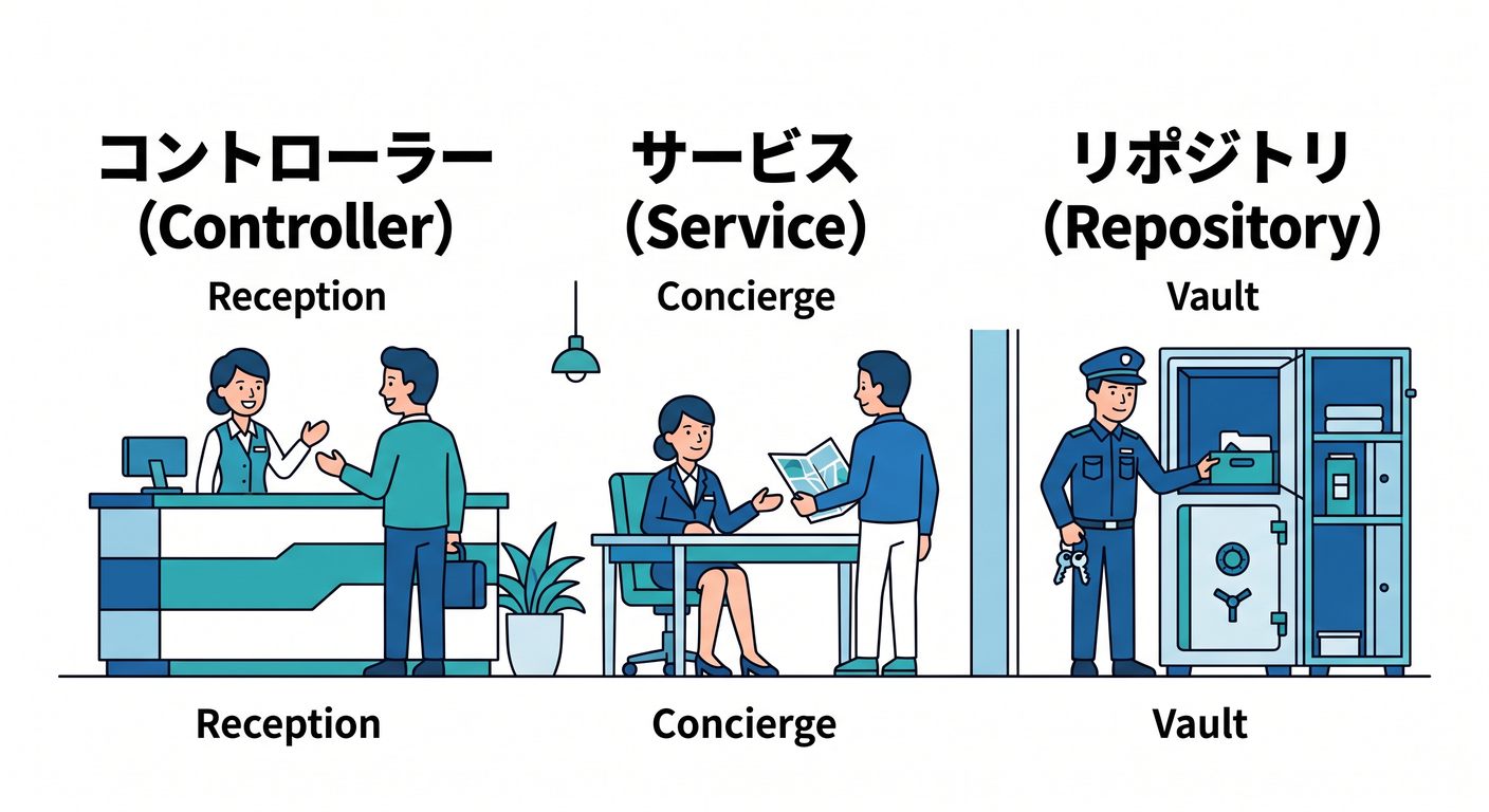 Controller Service Repository Roles