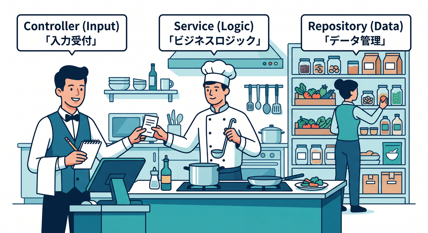 Responsibility Separation Kitchen