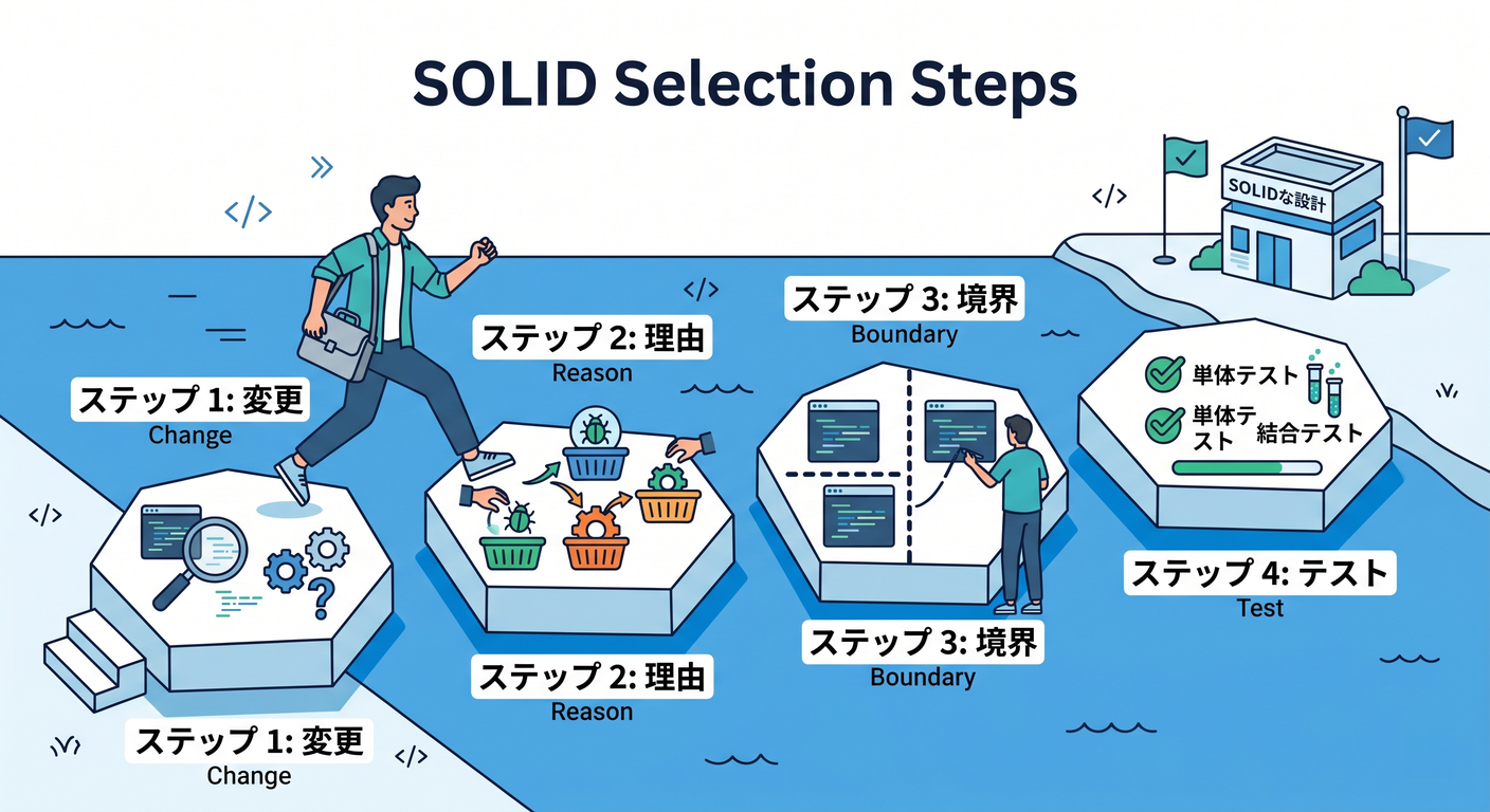 Solid Selection Steps